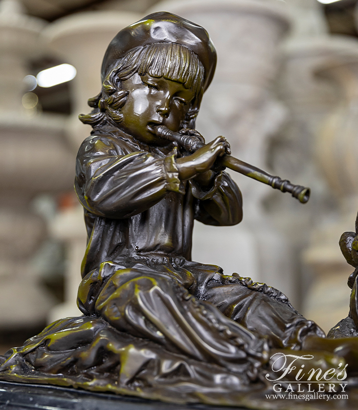 Bronze Statues  - Young Flutist - BS-1610